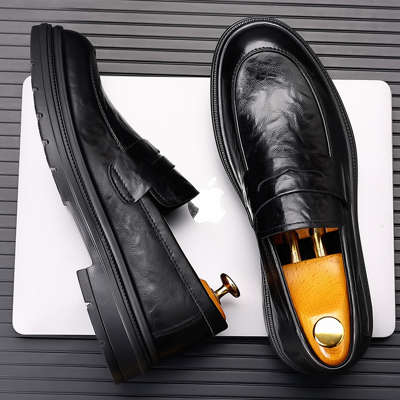 メンズレザーシューズ、カジュアルビジネスに最適、多用途で快適 - Men'S Formal Wear For Office のレビューと価格