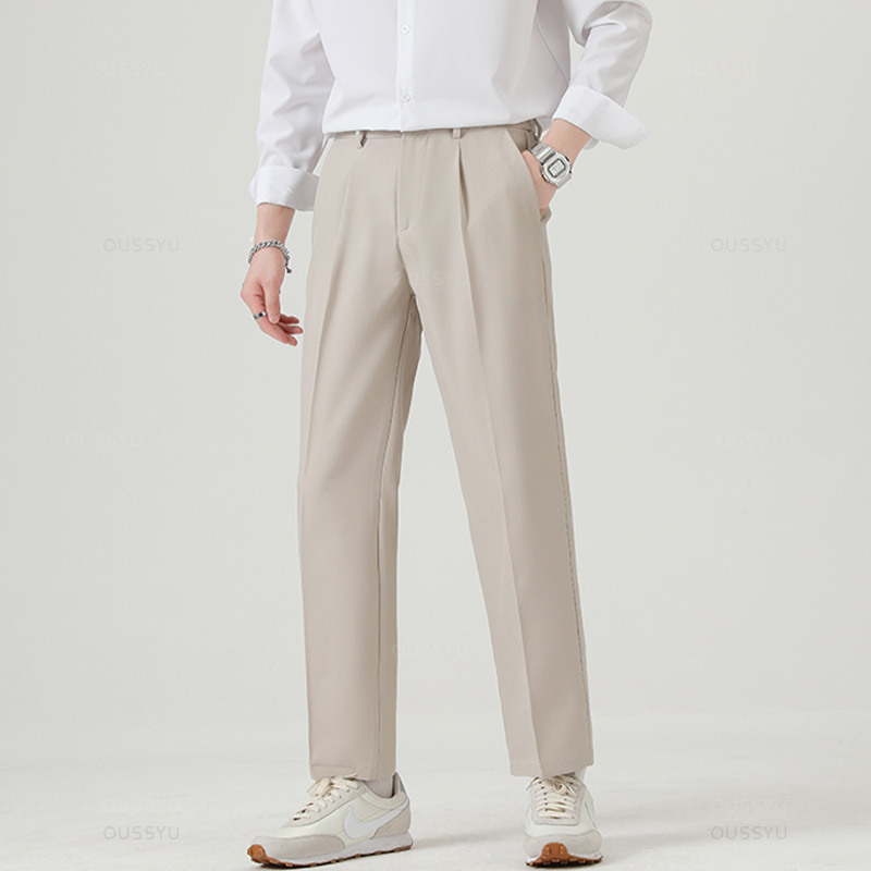 ブランド服スムーズスーツパンツ男性ビジネスフォーマル足首丈ワ - Men'S Formal Attire のレビューと価格