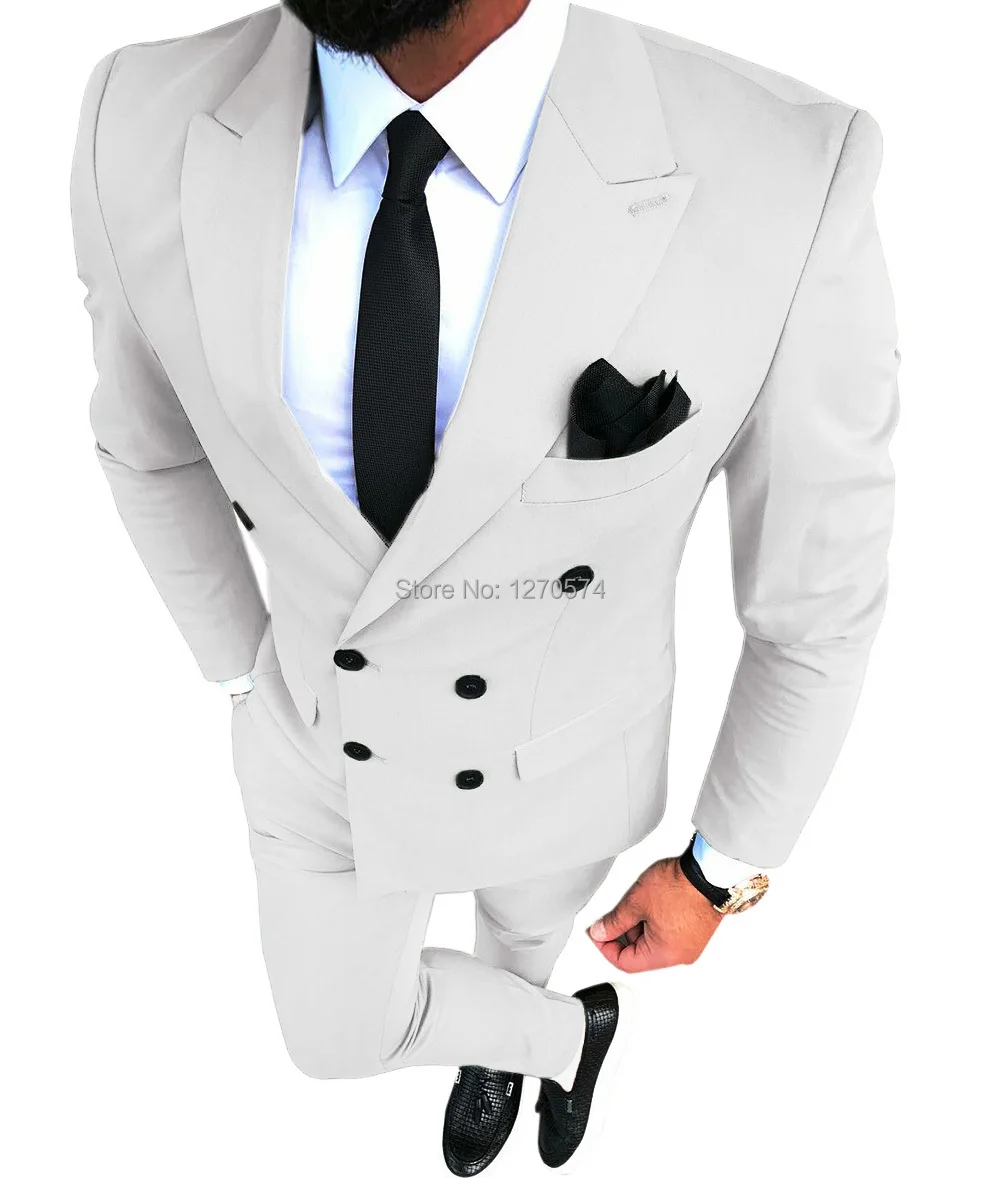 メンズスーツ、ダブルブレスト、オリーブグリーン、結婚式用、新 - Men Formal Wear Green のレビューと価格