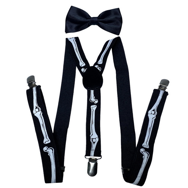 男性女性調節可能な弾性サスペンダークリップ蝶ネクタイセット付 - Men'S Formal Attire のレビューと価格