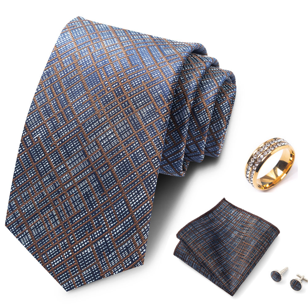 ストライプ柄のメンズネクタイセット。普段使いにも最適で、フォ - Formal Wear For Men In Wedding のレビューと価格