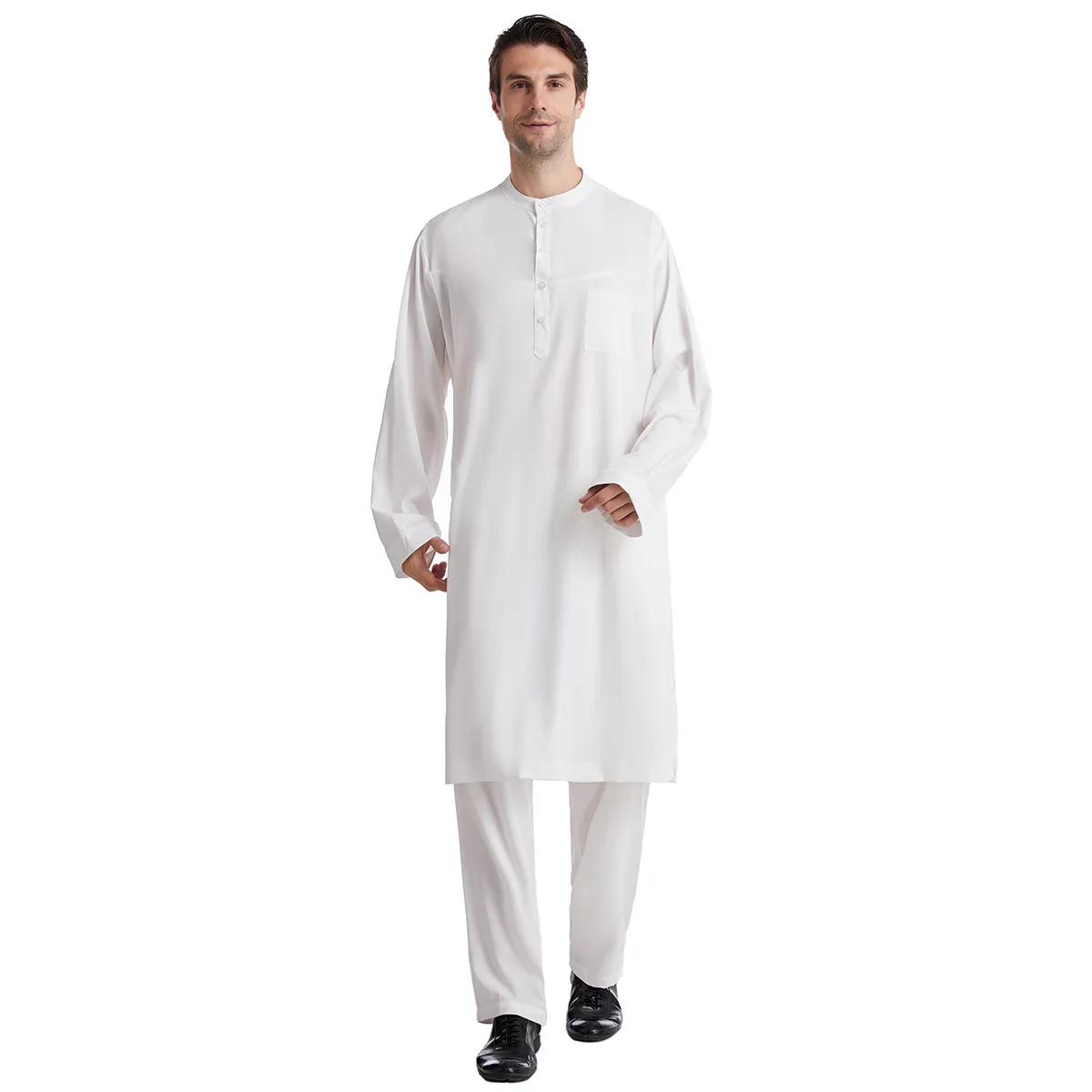 ムスリム男性用ジュバ・トーブ2ピースセット、トップスとパンツ - Men Formal Wear Dubai のレビューと価格