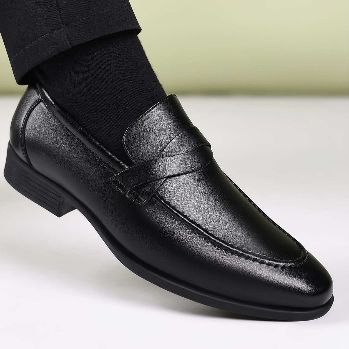英国スタイルのフォーマルウェア用メンズレザーシューズ、ビジネ - Men'S Formal Wear For Office のレビューと価格