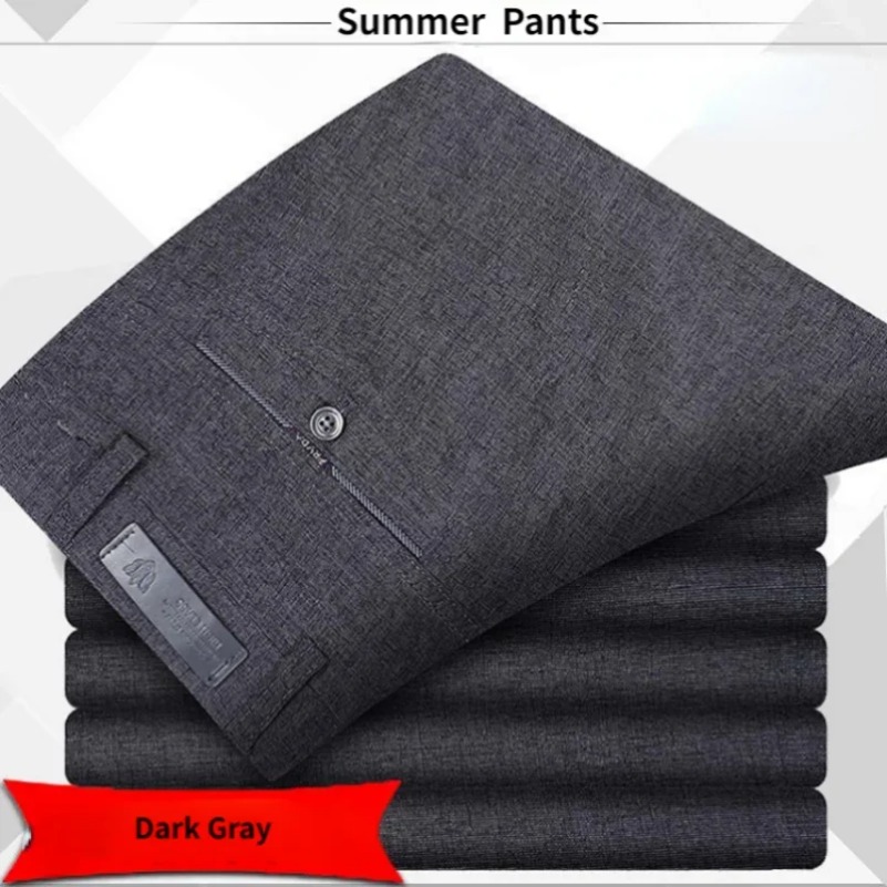 高品質メンズクラシックスーツパンツ夏春パンツハイウエスト秋の - Men'S Formal Attire のレビューと価格