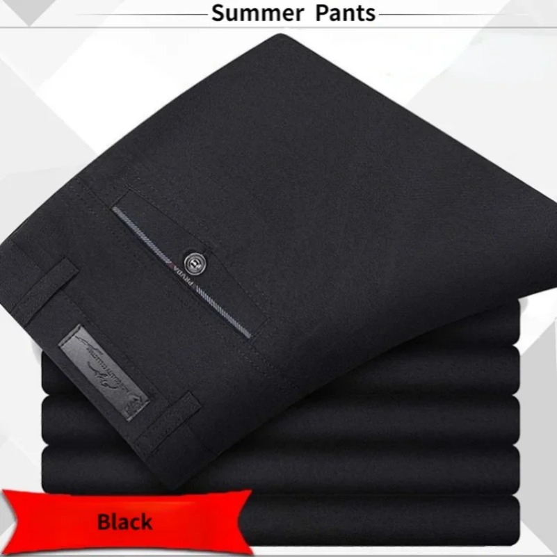 高品質メンズクラシックスーツパンツ夏春パンツハイウエスト秋の - Men'S Formal Attire のレビューと価格
