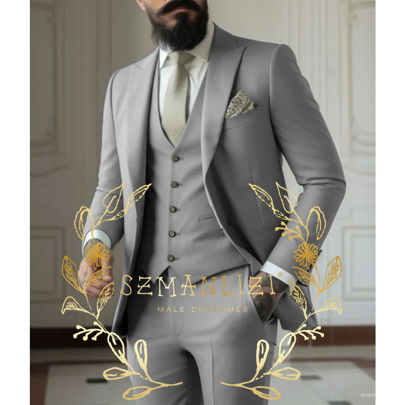 メンズグリーンビジネススーツ,ウェディングドレス,ジャケット - Men Formal Wear Green のレビューと価格