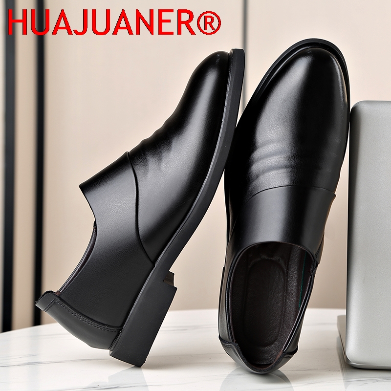 新品本革メンズフラット/6CM身長アップシューズビジネスフォ - Men'S Formal Attire のレビューと価格